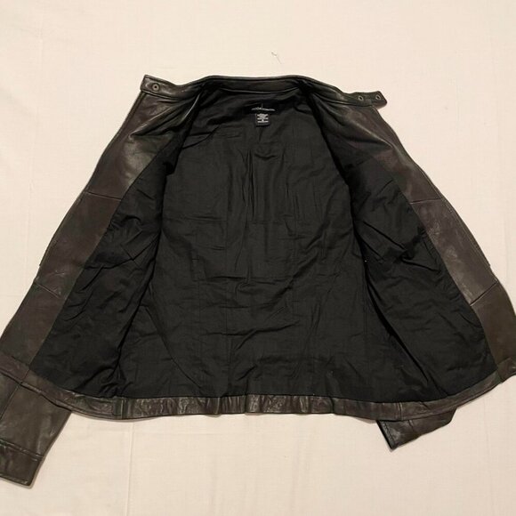 Moda International Womens Leather Jacket Size Medium - Picture 10 of 16